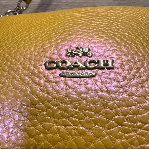 Coach Leather Iridescent Pearlescent Hologram Chelsea Crossbody Purse - Picture 3 of 16